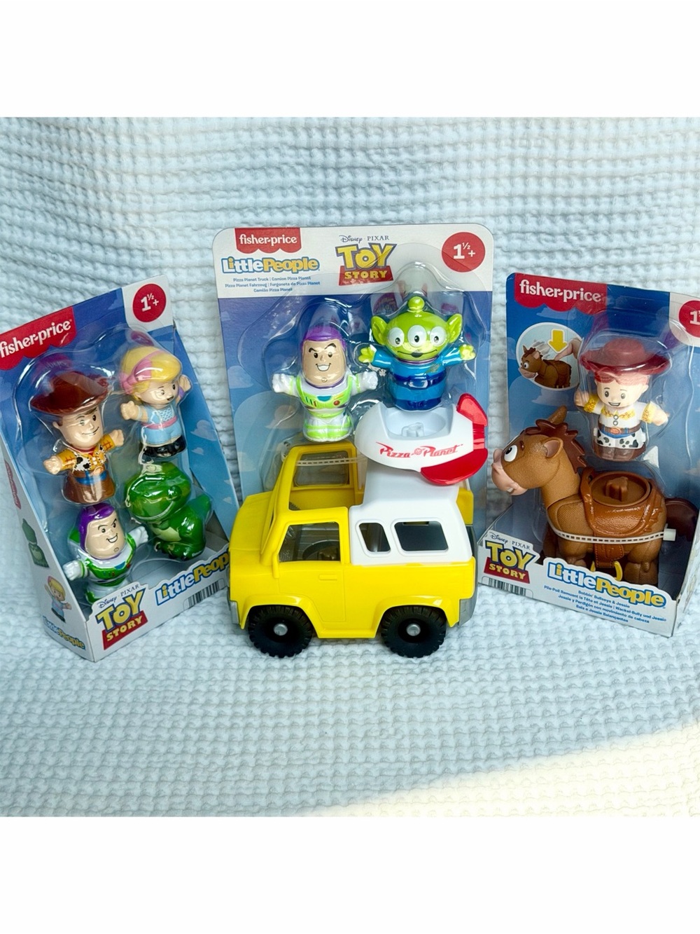 Fisher Price Little People Toy Story Lot 9pc Jessie Horse Buzz Truck Figures NIB
